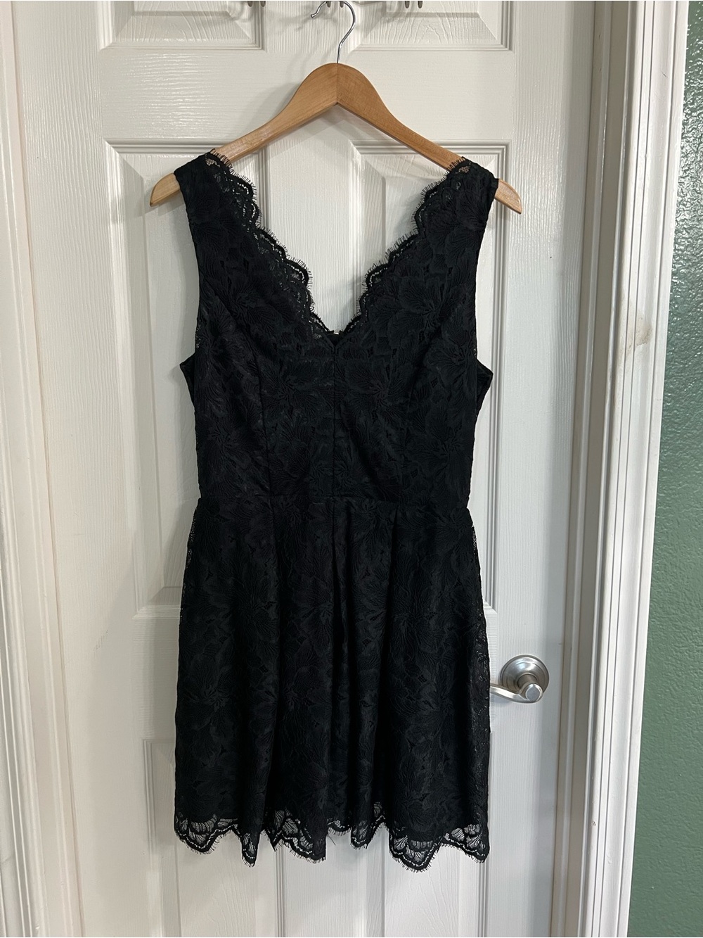 H&M Black Lace Sheath Dress